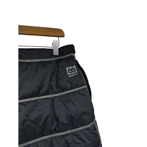 66 North Iceland Vatnajokull Primaloft Skirt Black Gray Grey Womens Medium New - Picture 3 of 10